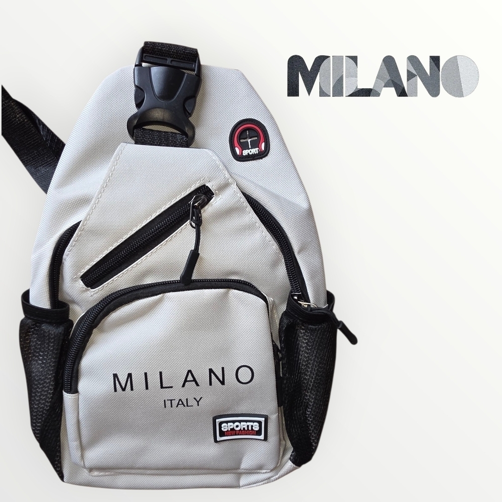 Milano Gray Black Sling Bag (PUR10) - Picture 2 of 13